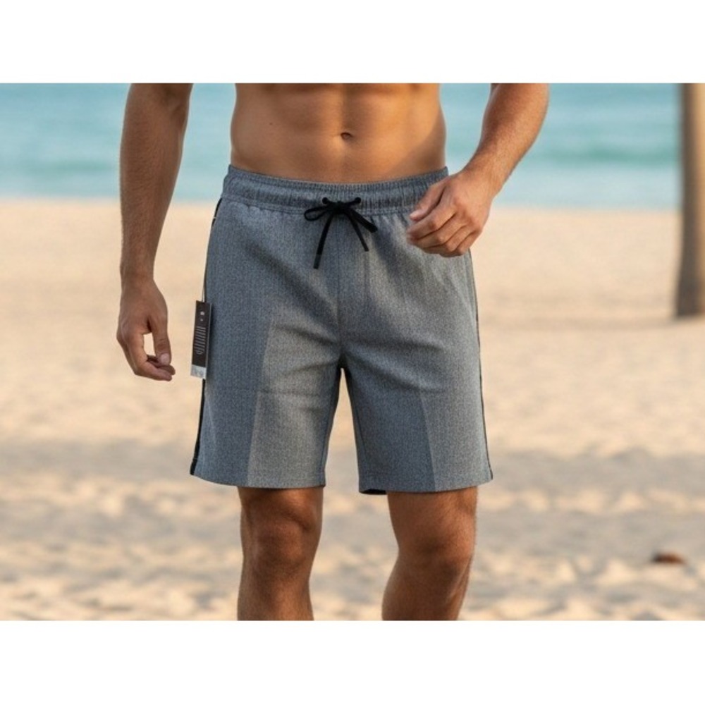 Valor Collective Men's Active Mesh Panel Shorts Athletic Gray Black Size S NWT‎